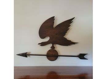 Handmade Wooden Eagle Weather Vane