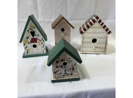 Four Small Birdhouses