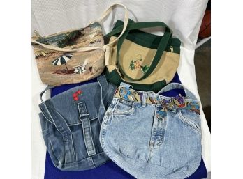 Jean And Fabric Handbags