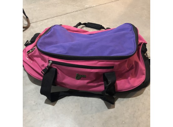 Gear Duffle Bag In Pink And Purple
