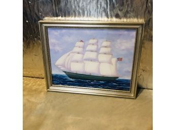Original Framed Boat Canvas