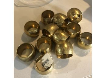 Bloomingdale's Brass Tone Napkin Rings
