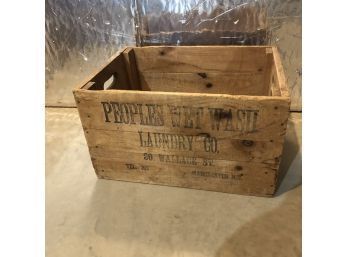 Peoples Wet Wash Laundry Co. Manchester, NH Vintage Crate