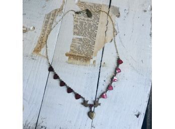 Piddily Links Heart And Bird Necklace