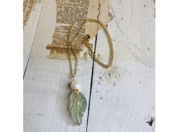 Wrapped Sea Glass Necklace