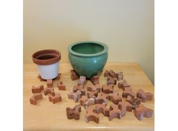 Hand Made Brick Plant Risers From The U.K And Italy. ** POTS NOT INCLUDED **