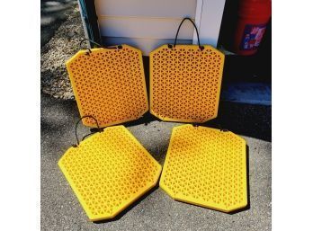 Set Of 4 Yellow Camco RV Extra Large Stabalizer Pads