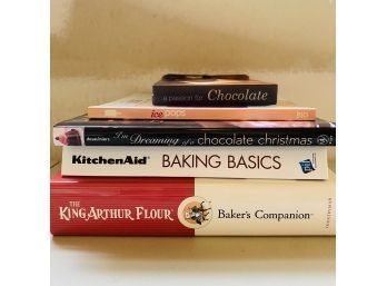 Assorted Baking And Chocolatier Cookbook Lot