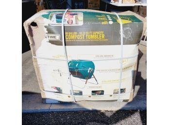 80 Gallon Compost Tumbler. Damaged Box But Composter Is New!