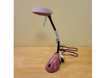 Pink Halogen Desk Lamp