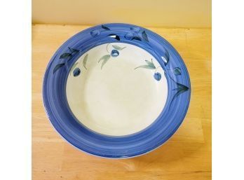 Beautiful Blue Serving Dish From Italy