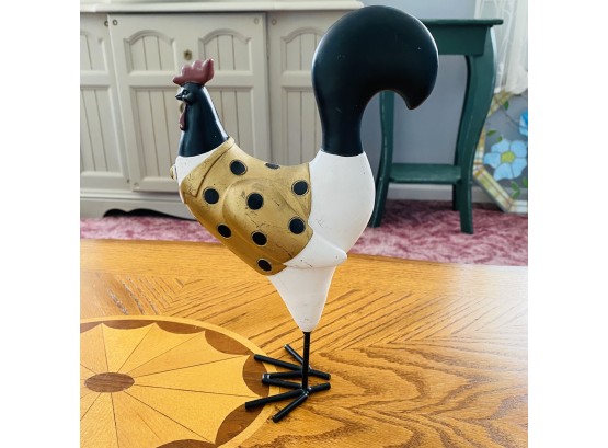 Ceramic Gold-Tuxedoed Rooster (Livingroom)