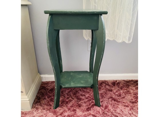 Green Refinished/Distressed Wooden Accent Table 14'x28.5'x11' (Livingroom)