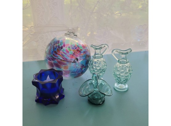 Beautiful Hand Blown Glass Bulb And Other Glass Decor
