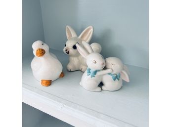 Ceramic Rabbits And Goose (Kitchen)