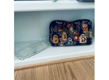Glass Tray And Craft Bag (Kitchen)