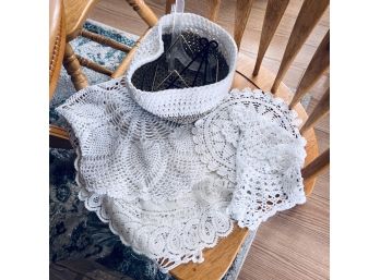 Assorted Doilies, Basket And Plate Holders (Dining Room)