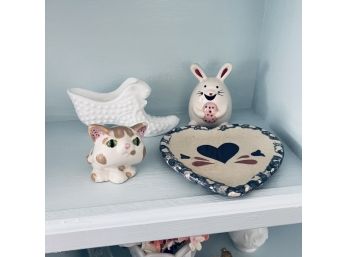 Assorted Figures And Heart Dish (Kitchen)