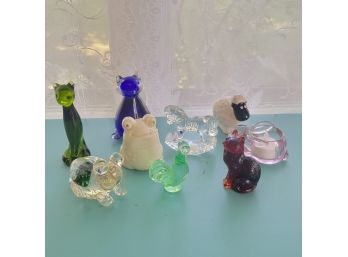 Glass And Crystal Animal Decorations