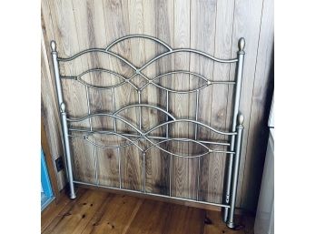 Full Size Brass Bed Painted Silver/gold