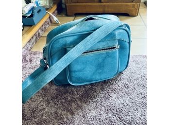 Vintage Blue American Luggage Bag (Living Room)