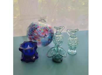 Beautiful Hand Blown Glass Bulb And Other Glass Decor