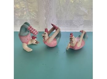 Set Of 3 Rocking Roosters (Kitchen)