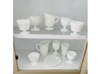 Assorted Milk Glass Kitchenware Lot No. 1 (Livingroom)