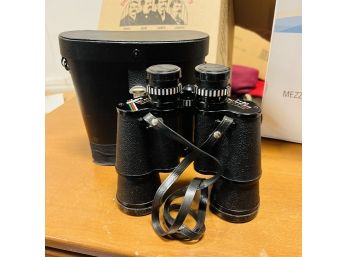 Pair Of Vintage Empire Binoculars With Case