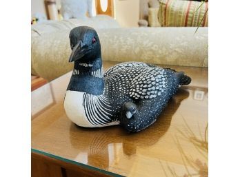 Duck Sculpture With Duckling (Living Room)