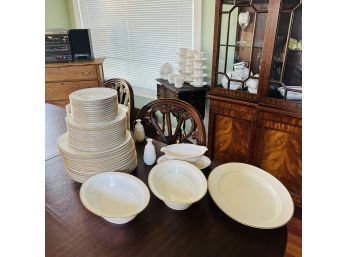 Noritake Ivory China Gold Rimmed Tulane Dish Set - Service For 12 (Dining Room)