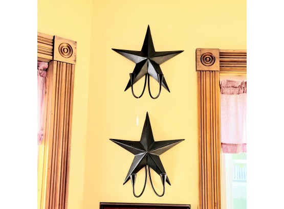Pottery Barn Black Star Candle Holders (Room 2)