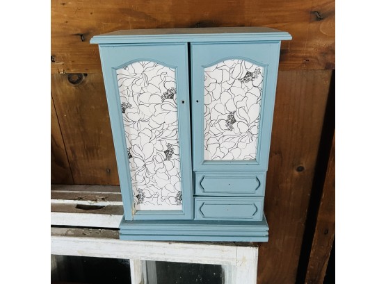 Painted Jewelry Box Cabinet - Needs Hardware * (Barn - Side Room)