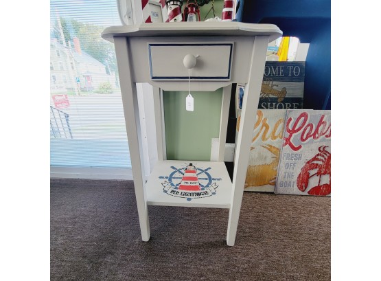 Adorable Lighthouse Themed Accent Table
