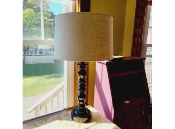 Black Lamp With Shade (Room 2)
