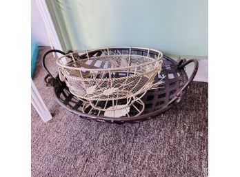 Pair Of Metal Baskets (Room 5)