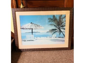 Laurie Regan Chase Large Framed Beach Print * (Room 4)