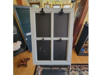 Wooden Chalkboard And Clips Message Shelf (Room 2)