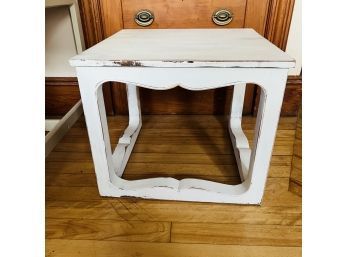 Small White Wood Table (Room 6)