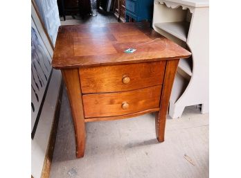 End Table With Two Drawers For Refinishing * (Barn - Main Room)