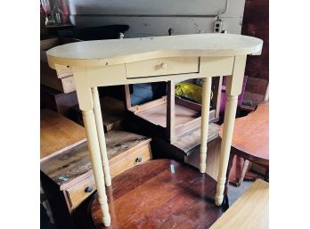 Vintage Light Yellow Vanity Table * (Barn - Main Room)