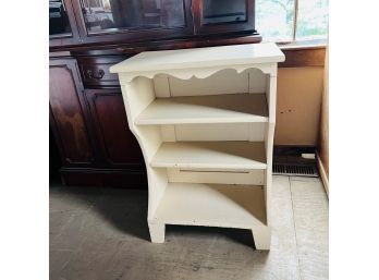 Off-white Painted Table With Storage Shelves * (Barn - Main Room)