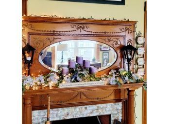 Mantle Decorations: Candles, Candle Holders And Floral Accessories (Room 2)