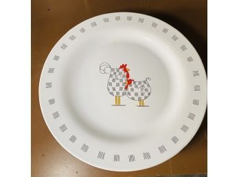 13' Blue Sky Round Ceramic Chicken Dinner Plates - Set Of Five (Zone 1)