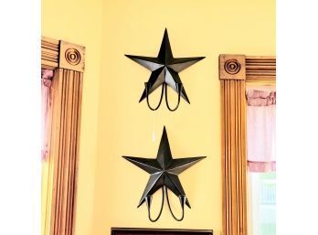 Pottery Barn Black Star Candle Holders (Room 2)