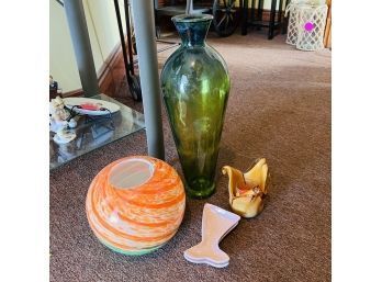Vases, Mermaid Tail Plates And Candle Holder (Room 4)