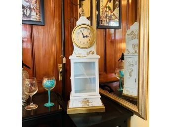 Painted Clock With Small Cabinet (Room 4)