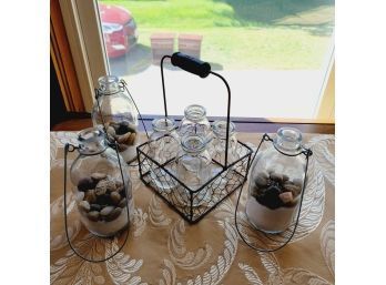 Vintage Bottles With Sand And Shells (Room 2)