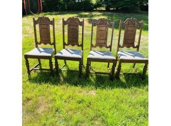 Vintage Yost Furniture Co. Wooden Chairs - Set Of 4