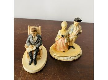 Miniature Kennedy And Washington Presidential Statuettes (Auction Box 1)